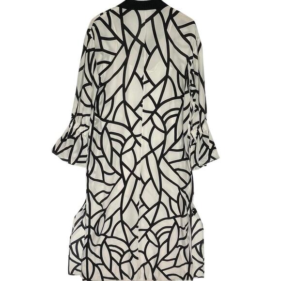 ANTHROPOLOGIE ERIKA CAVALLINI Women’s Silk Jasmine Maxi Shirt Dress Ivory - Picture 5 of 8